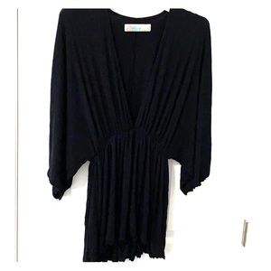 Free People Black Shorts Romper